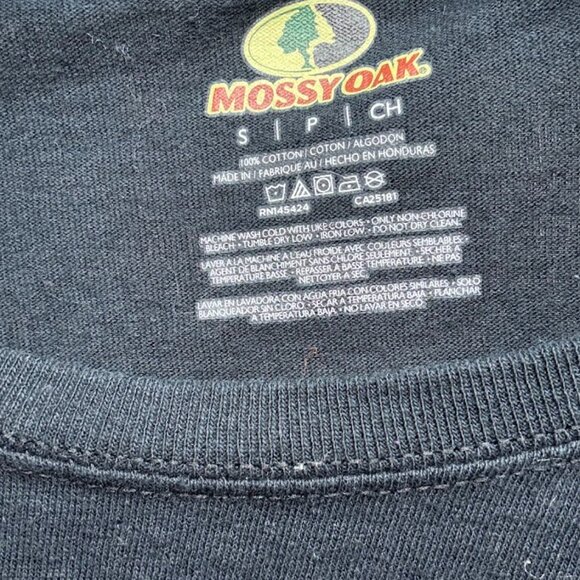 Mossy Oak black and pink long-sleeve tee, size small - Picture 2 of 4